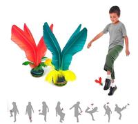 Kick Shuttlecock,Chinese Jianzi,foot Shuttlecock,Feather Football assembled,Colorful Feather Kicking Shuttlecock for Foot Exercise Sports Game,kick feather ball outdoor or indoor,2 pc (BO)