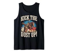 Kick The Dust Up Barrel Racer Western Barrel Racing Tank Top