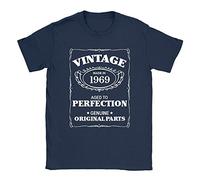 Kickass Tees Aged to Perfection 1969 54th Birthday Birthday Gift Present Navy