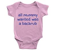 Kickass Tees All Mummy Wanted Babygrow 12-18m Pink Funny Rude Joke New Baby Gift Present Body Suit Onesie