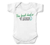 Kickass Tees Best Dads to Grandad Babygrow Going to Be Grandad Announcement White
