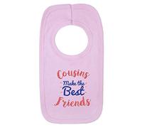 Kickass Tees Cousins Make The Best Friends 1 Baby Bib One Size Pink New Born Baby Gift Present