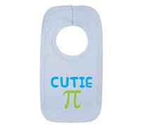 Kickass Tees Cutie Pie 1 Baby Bib One Size Blue Funny Cute Maths Teacher New Born Gift Shower