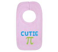 Kickass Tees Cutie Pie 1 Baby Bib One Size Pink Funny Cute Maths Teacher New Born Gift Shower