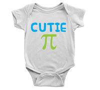 Kickass Tees Cutie Pie Babygrow 3-6m White Sweet Cute Maths Teacher Present Gift Body Suit Funny Onesie