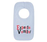 Kickass Tees Expecto Vomito 1 Baby Bib One Size Blue Funny Cute Harry Gift New Baby Boy Potter Present