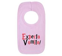 Kickass Tees Expecto Vomito 1 Baby Bib One Size Pink Funny Cute Harry Gift New Baby Boy Potter Present