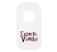 Kickass Tees Expecto Vomito 1 Baby Bib One Size White Funny Cute Harry Gift New Baby Boy Potter Present