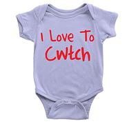 Kickass Tees I Love to Cwtch Babygrow Welsh Wales Cute Funny Joke New Baby Gift Present