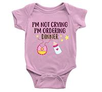 Kickass Tees Im Ordering Dinner Baby Girl Babygrow Funny Food Joke New Born Milk Crying Gift