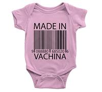 Kickass Tees Made in Vachina Babygrow 6-12m Pink Funny Joke Rude Body Suit New Baby Present Gift