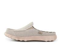 Kickback Chaise Classic Men’s Backless Mules - Casual Slip-On Canvas Clogs for Men - Comfortable Indoor & Outdoor Summer, Beach and Travel Shoes with Anti-Slip Sole - Off White, UK 7