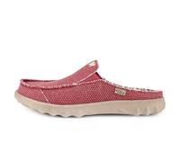 Kickback Chaise Classic Men’s Backless Mules - Casual Slip-On Canvas Clogs for Men - Comfortable Indoor & Outdoor Summer, Beach and Travel Shoes with Anti-Slip Sole - Red, UK 9