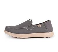 Kickback Couch 2.0 - Mens Loafers - Colour Charcoal Brown - Canvas Convertible Slip On Casual Men's Shoes - Canvas, Print or Heavy Weave Canvas Uppers - Leather Lined Removable Insoles - Size UK 9