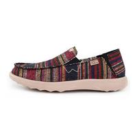 Kickback Couch 2.0 - Mens Loafers - Colour Black Stripe - Canvas Convertible Slip On Casual Men's Shoes - Canvas Uppers - Leather Lined Removable Insoles - Size UK 7