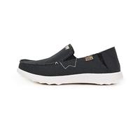 Kickback Couch 2.0 - Mens Loafers - Colour Charcoal - Canvas Convertible Slip On Casual Men's Shoes - Canvas, Print or Heavy Weave Canvas Uppers - Leather Lined Removable Insoles - Size UK 7