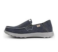 Kickback Couch 2.0 - Mens Loafers - Colour Dark Navy - Canvas Convertible Slip On Casual Men's Shoes - Canvas, Print or Heavy Weave Canvas Uppers - Leather Lined Removable Insoles - Size UK 12