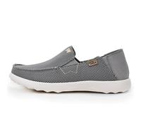 Kickback Couch 2.0 - Mens Loafers - Colour Grey - Canvas Convertible Slip On Casual Men's Shoes - Canvas, Print or Heavy Weave Canvas Uppers - Leather Lined Removable Insoles - Size UK 11