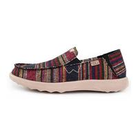 Kickback Couch 2.0 - Mens Loafers - Colour Hacky Sack Black - Canvas Convertible Slip On Casual Men's Shoes - Canvas, Print or Heavy Weave Canvas Uppers - Leather Lined Removable Insoles - Size UK 11