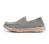 Kickback Couch 2.0 - Mens Loafers - Colour Rocket Grey - Canvas Convertible Slip On Casual Men's Shoes - Canvas, Print or Heavy Weave Canvas Uppers - Leather Lined Removable Insoles - Size UK 7