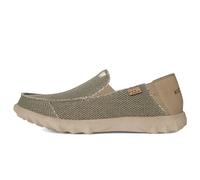 Kickback Couch Classic Men’s Canvas Slip On Loafers - Lightweight Casual Summer, Travel & Beach Shoes with Anti-Slip Sole - Relaxed Comfortable Fit for All Day Comfort - Khaki, UK 12