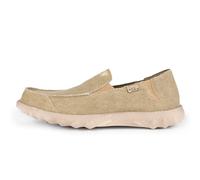 Kickback Couch Classic Men’s Canvas Slip On Loafers - Lightweight Casual Summer, Travel & Beach Shoes with Anti-Slip Sole - Relaxed Comfortable Fit for All Day Comfort - Nut, UK 11