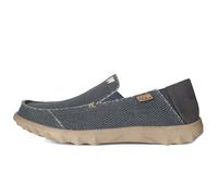 Kickback Couch Classic Men’s Canvas Slip On Loafers - Lightweight Casual Summer, Travel & Beach Shoes with Anti-Slip Sole - Relaxed Comfortable Fit for All Day Comfort - Navy, UK 8