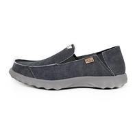 Kickback Couch Classic Men’s Canvas Slip On Loafers - Lightweight Casual Summer, Travel & Beach Shoes with Anti-Slip Sole - Relaxed Comfortable Fit for All Day Comfort - Dark Navy, UK 12