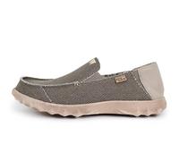 Kickback Couch Classic Men’s Canvas Slip On Loafers - Lightweight Casual Summer, Travel & Beach Shoes with Anti-Slip Sole - Relaxed Comfortable Fit for All Day Comfort - Bruno Brown, UK 7