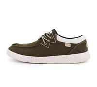 Kickback Haven Men’s Sneaker Style Stretch Mesh Slip On Loafers - Casual Shoes with Adjustable Elastic Laces - Stylish Comfortable Design for Everyday Summer Wear - Khaki Black, UK 12