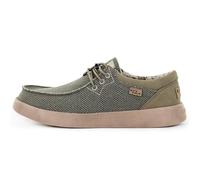 Kickback Haven Shoes - Men's Loafers & Moccasins - Colour Khaki- Lightweight, Lace Up & Smart Casual - Mens All Day Comfort Slip On - Size UK 12