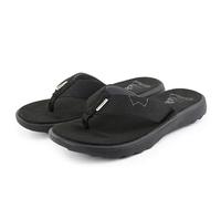 Kickback Koloa Flip Flop Sandals - Mens & Ladies Flip Flops - Relaxed Look All Day Comfort - Casual Summer Shoes - Black - UK 7