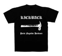 Kickback Shirt Paris Negative Hardcore Hammer Violence Nietzsche Hatred Not Your Black L