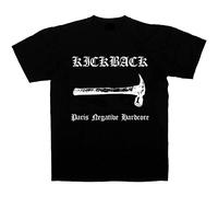 Kickback Shirt Paris Negative Hardcore Hammer Violence Nietzsche Hatred Not Your Black XL