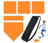 Kickball Bases Set - 41x29x20cm 5-Piece Waterproof Baseball Base Set, Complete Equipment Pitching Home Plate | Outdoor Training Equipment Sports Accessories with Storage Bag for Garden Backyard