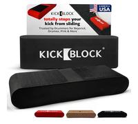 KickBlock - World’s Best Bass Drum Anchor System - Total Slide Prevention - Stops Bass Drum Creep & Slipping - Drum Set Accessory & Gift (Stage Black)