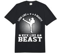 Kickboxer Women Look Like a Beauty Kick Like a Beast Comfort Colors Adult Heavyweight T-Shirt
