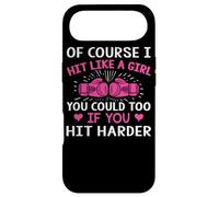 Kickboxing Boxing Class Saying Of Course I Hit Like a Girl Case for iPhone Air