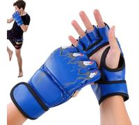 Kickboxing Gloves - Boxing Gloves, Sparring Gloves | Adjustable Half Finger Gloves Wrist Support for Kickboxing, Cage Fighting, Sand Training