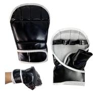 Kickboxing Gloves Half Finger - Lightweight MMA Training Gloves, Breathable Open Palm Style | Sturdy Protective Gear with Adjustable Closure, Boxing for Women Men Combat Sports Sparring Exercise