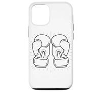 Kickboxing Gloves Sketch Martial Artist Sanda Case for iPhone 12/12 Pro