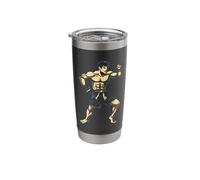 Kickboxing Guy Pixel Art Kickboxer for Boys Stainless Steel Insulated Tumbler