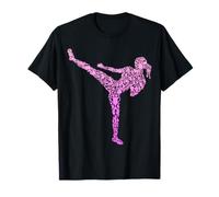 Kickboxing Kickboxer Karate Girls Kids Women T-Shirt