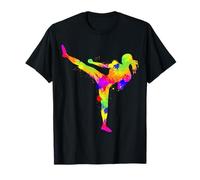 Kickboxing Kickboxer Karate Women Girls Kids T-Shirt