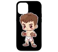 Kickboxing Kid Cartoon Style Martial Artist Case for iPhone 12/12 Pro