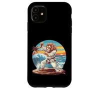 Kickboxing Lion Beach Sunset Jiu-Jitsu Taekwondo Lion Lover Case for iPhone 11