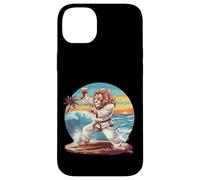 Kickboxing Lion Beach Sunset Jiu-Jitsu Taekwondo Lion Lover Case for iPhone 14 Plus