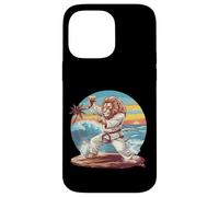 Kickboxing Lion Beach Sunset Jiu-Jitsu Taekwondo Lion Lover Case for iPhone 14 Pro Max