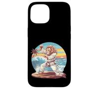 Kickboxing Lion Beach Sunset Jiu-Jitsu Taekwondo Lion Lover Case for iPhone 15