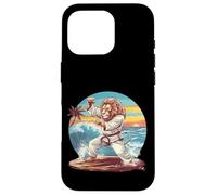 Kickboxing Lion Beach Sunset Jiu-Jitsu Taekwondo Lion Lover Case for iPhone 16 Pro